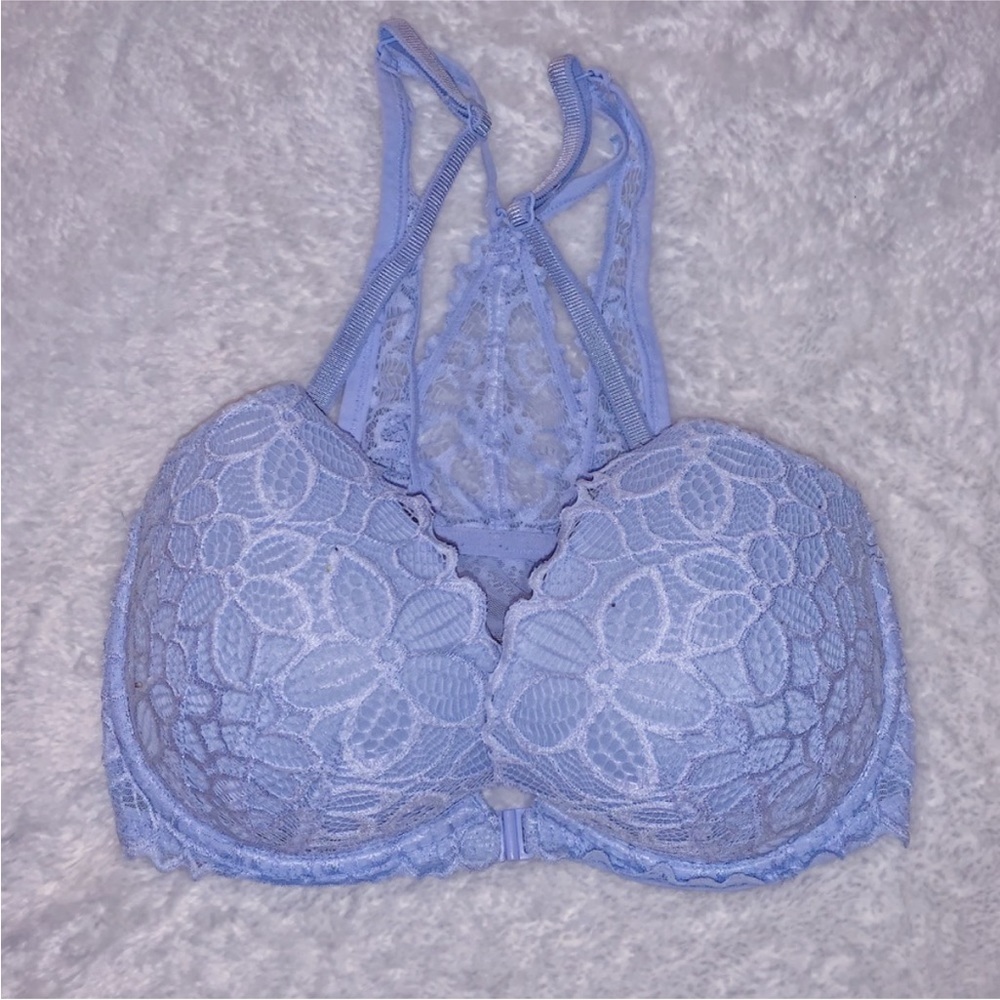 Victoria’s Secret Pink lightly lined  lace racerback light purple